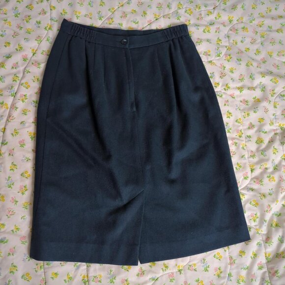 Navy wool skirt by Worthington - Picture 5 of 6